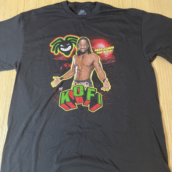 WWE Kofi here comes the boom XL black T-shirt NOS‎ - Picture 1 of 5